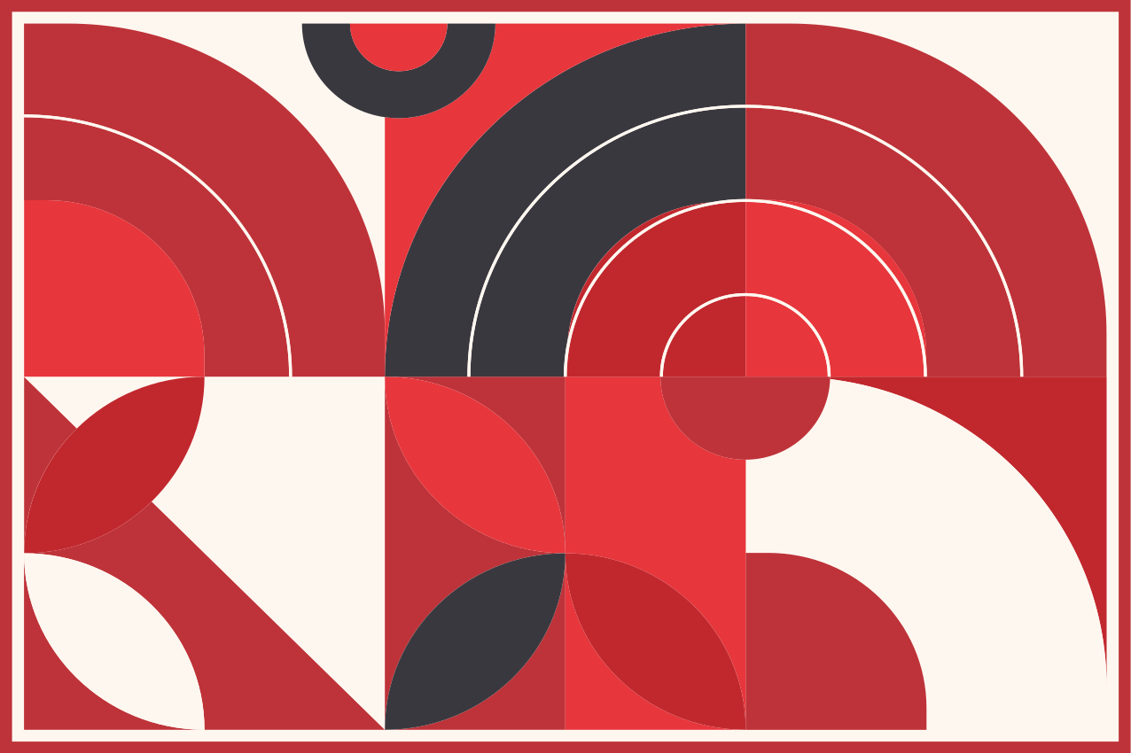 Modern placemats vibrant geometric designs - TenStickers