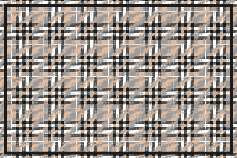 Placemat classic plaid pattern - TenStickers