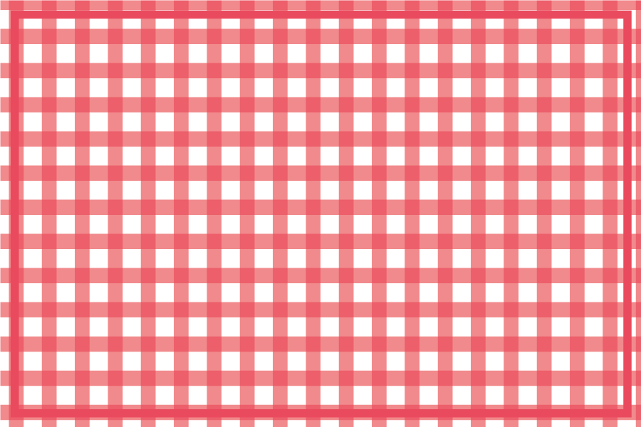 Red checked decoration modern placemats - TenStickers