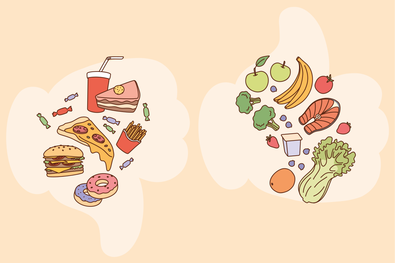 Food-themed children placemats - TenStickers