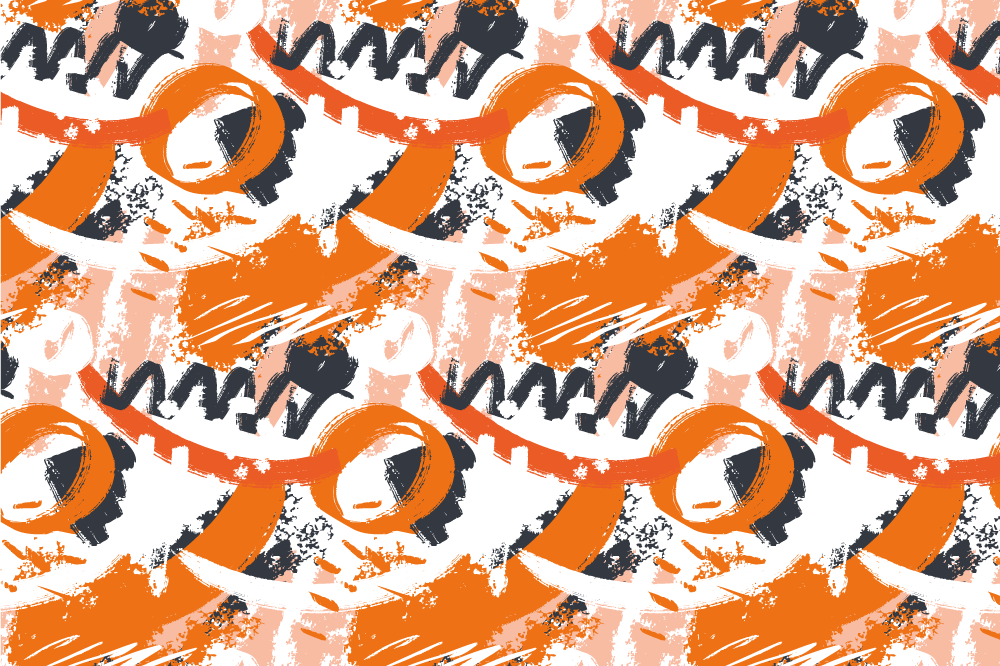 Abstract colorful pattern placemats - TenStickers