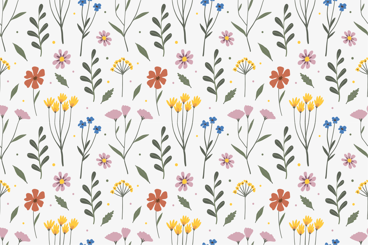 Original placemats with floral pattern design - TenStickers