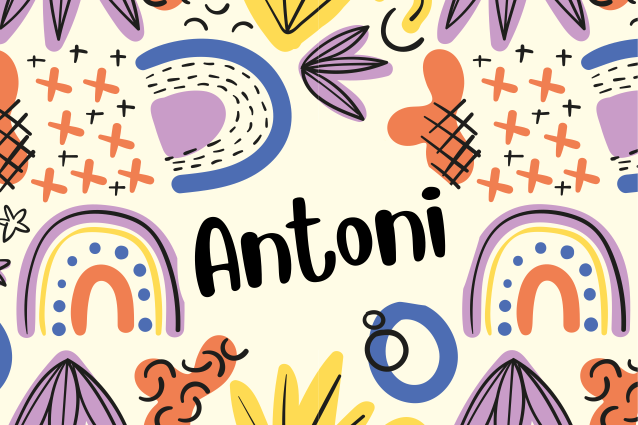 Children placemats colorful name designs - TenStickers