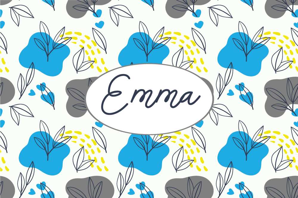 Personalisable placemat custom blossom design - TenStickers