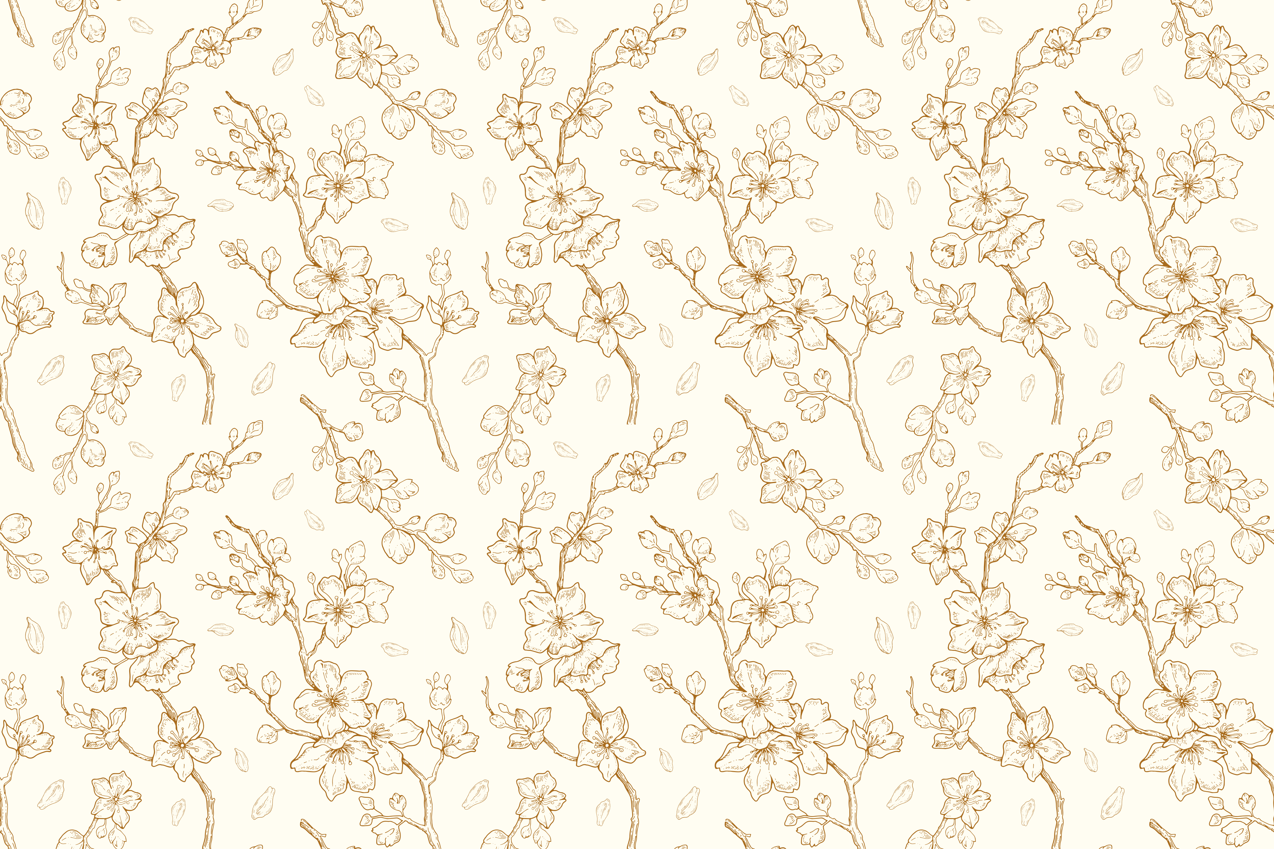 Floral motif sophistication placemats - TenStickers
