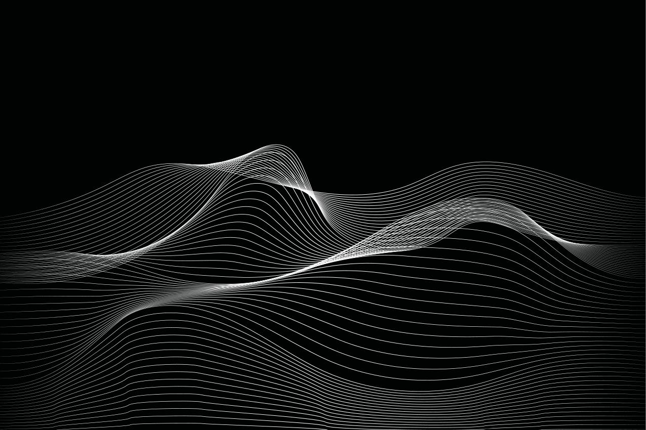 Wavy line patterns placemats - TenStickers