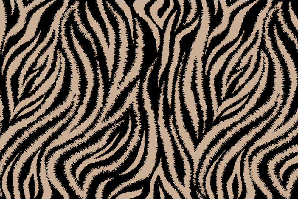 Zebra patterned surface placemats - TenStickers