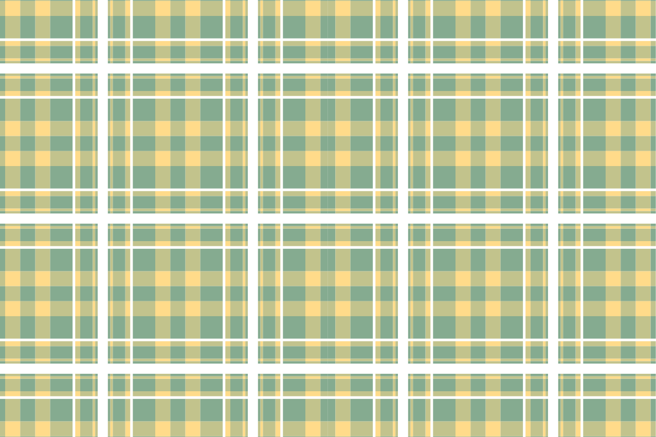 Checkered pattern textile placemats - TenStickers
