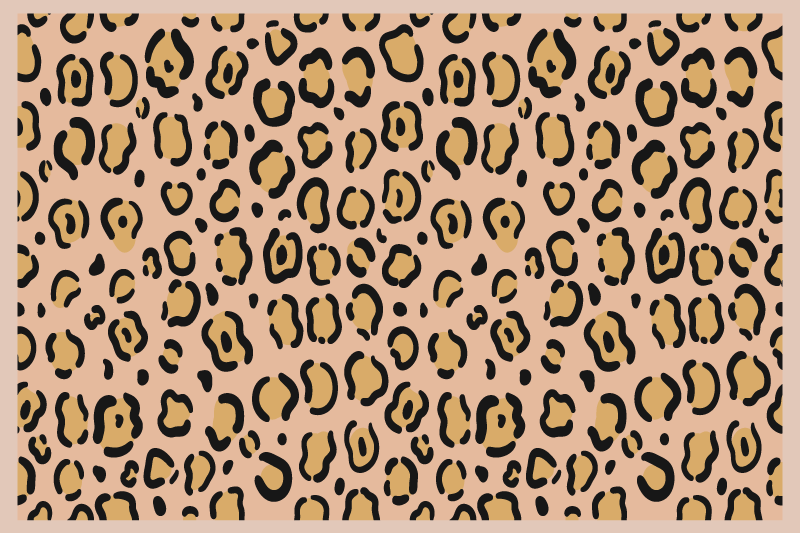 Leopard skin print placemats - TenStickers