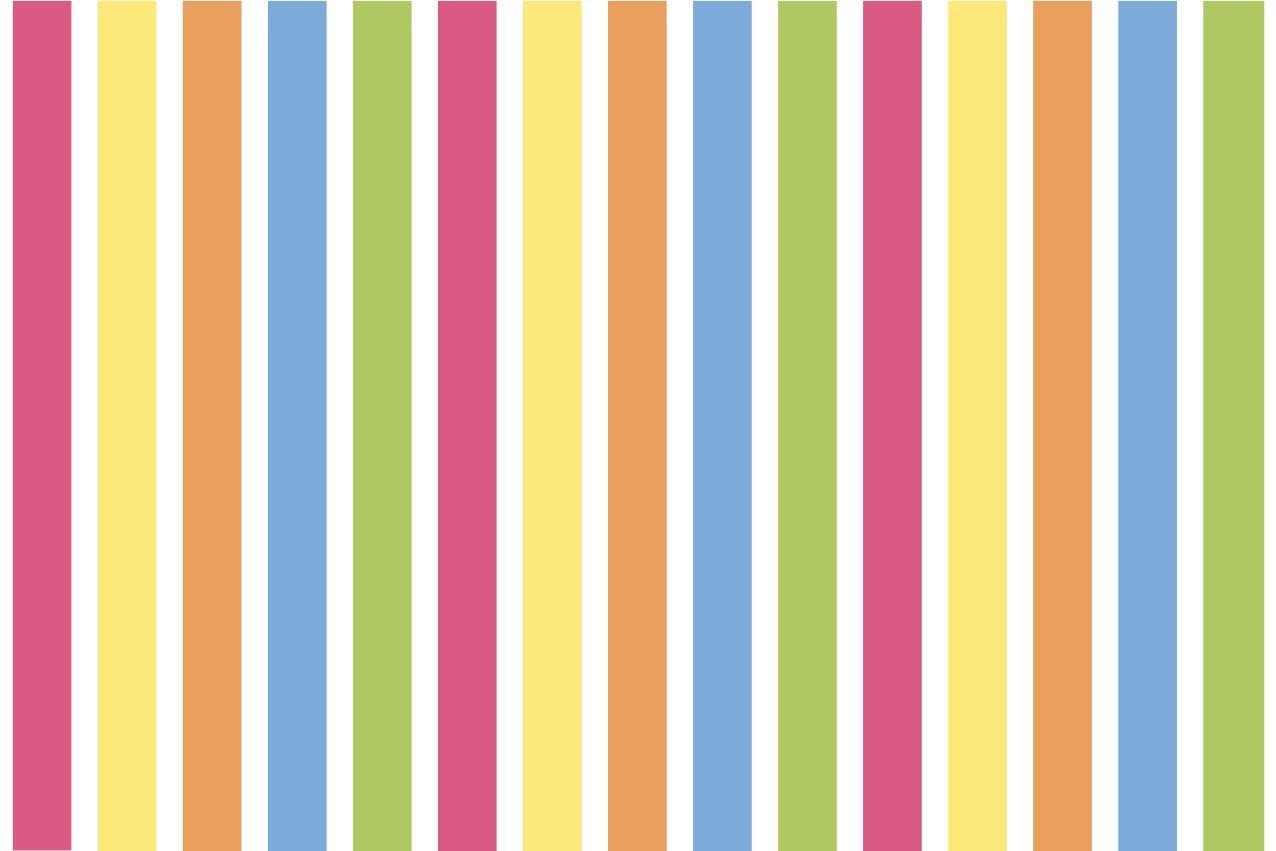 Modern placemats with colorful striped design - TenStickers