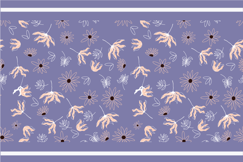 Floral patterned placemats - TenStickers