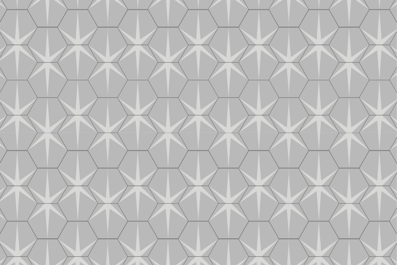 Placemat hexagonal star pattern design - TenStickers