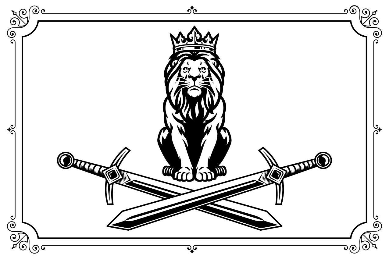 Original placemats lion king emblem - TenStickers