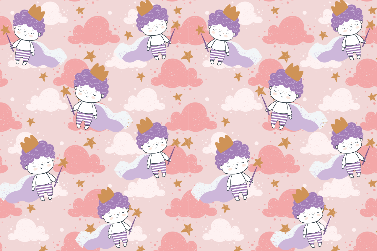 Children placemats with cute cartoon characters - TenStickers