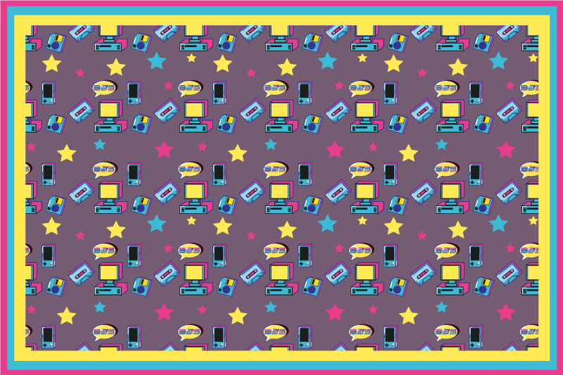 Original placemats colorful starry design - TenStickers