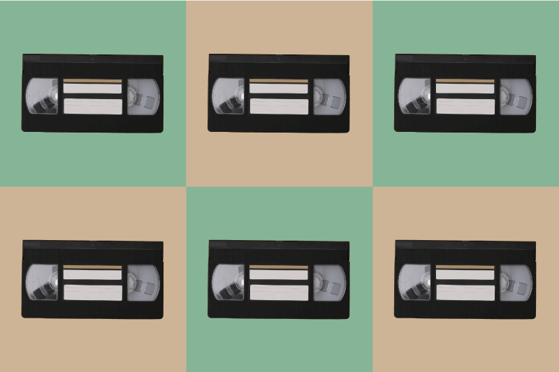 Original placemats vintage vhs tape design - TenStickers