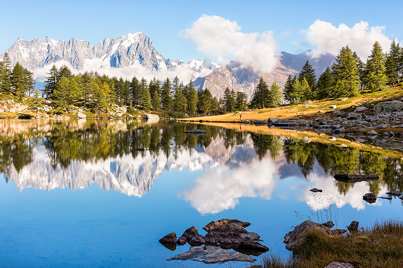 Modern placemats scenic mountain landscape - TenStickers