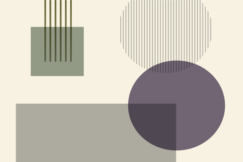 Modern placemats geometric shapes design - TenStickers