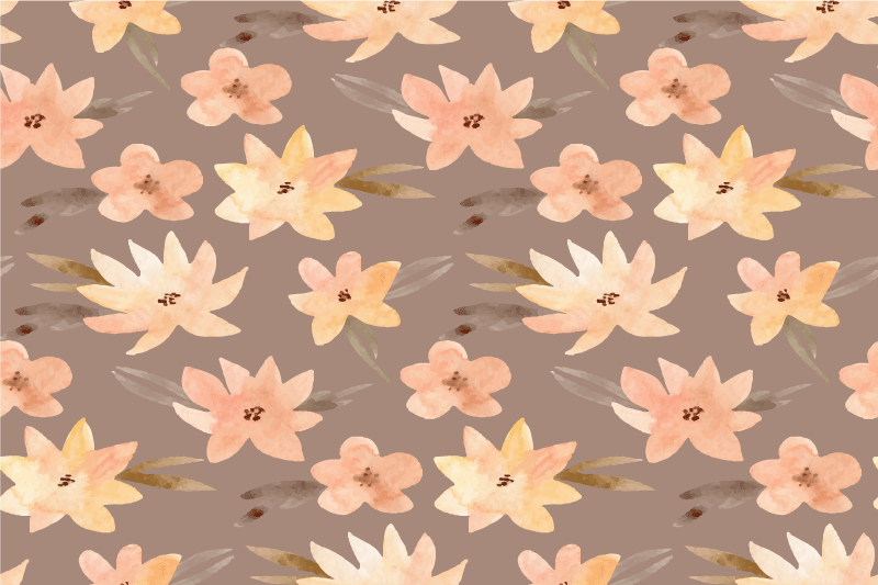 Aquarella flowers pastel colours placemats - TenStickers