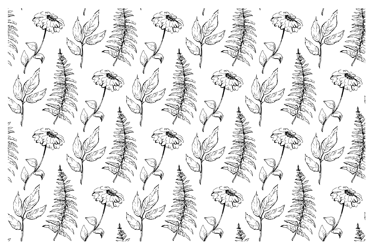 Botanical print placemats - TenStickers