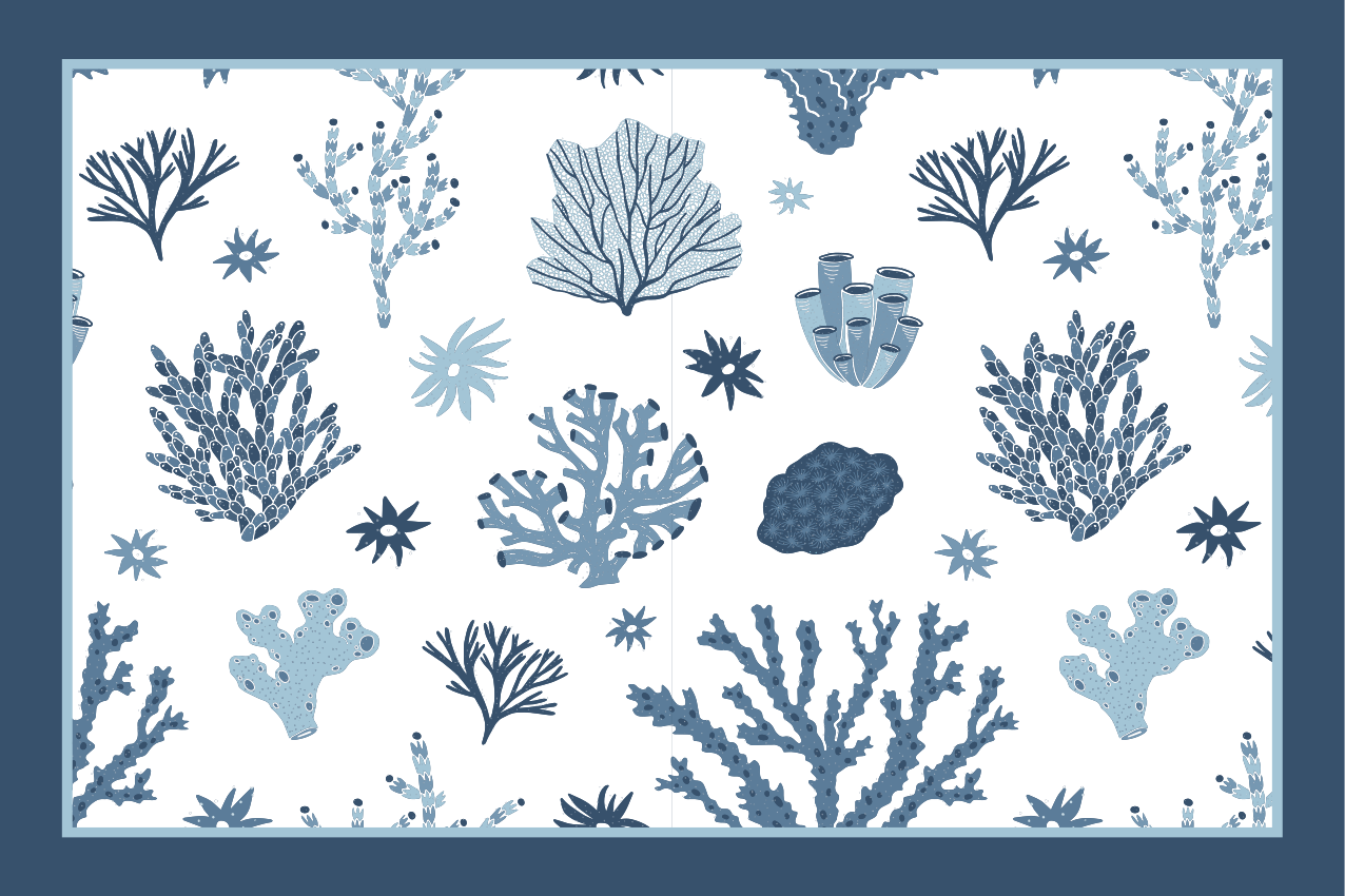 Coral and sea plants placemats - TenStickers