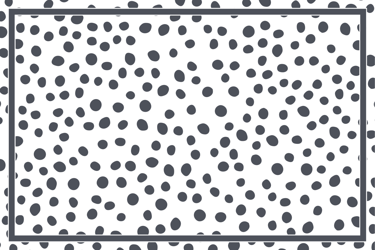 Polka dot style placemats - TenStickers