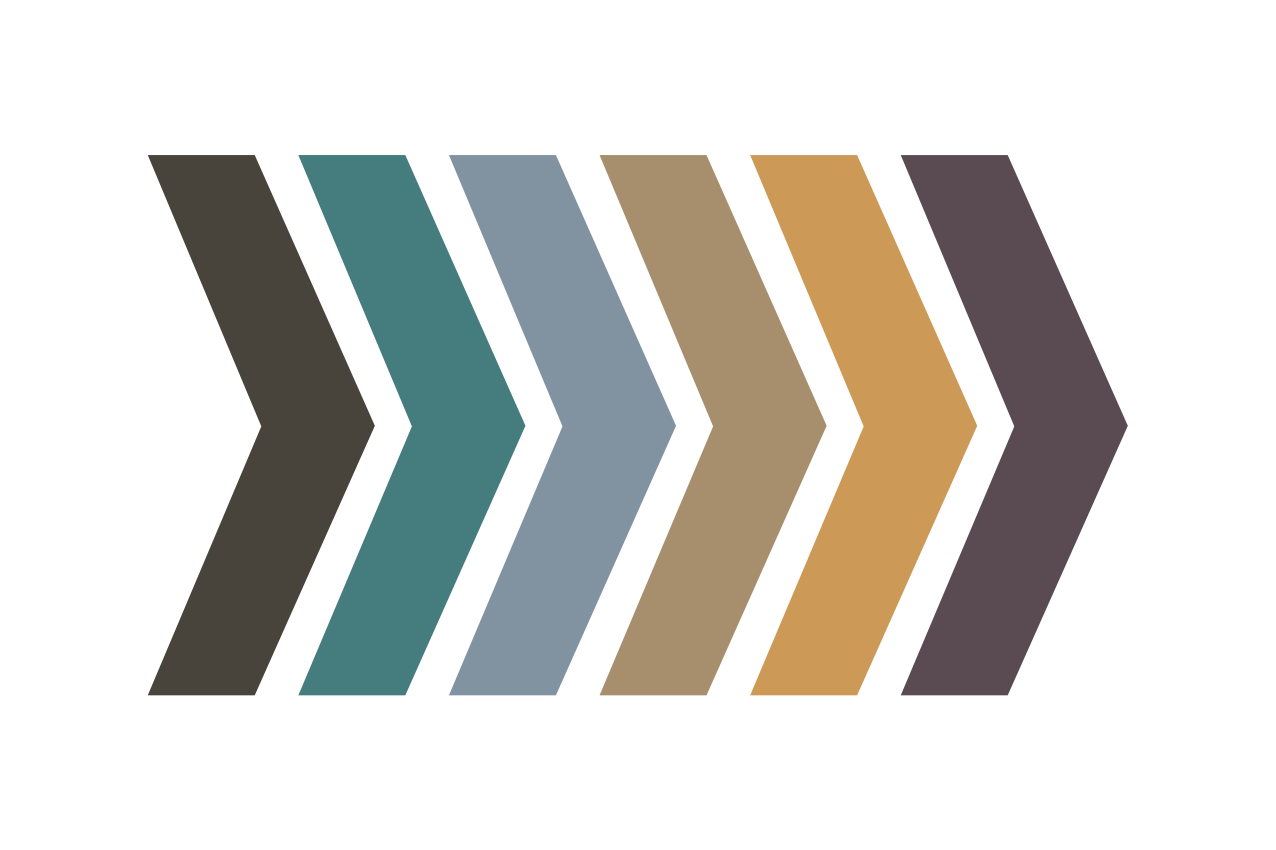 Chevron color blocks placemats - TenStickers