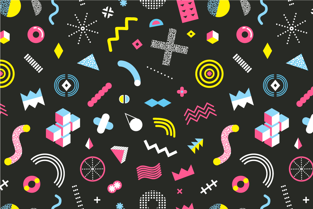 Original placemats with lively geometric designs - TenStickers