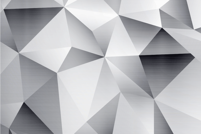 Modern placemats geometric metallic design - TenStickers