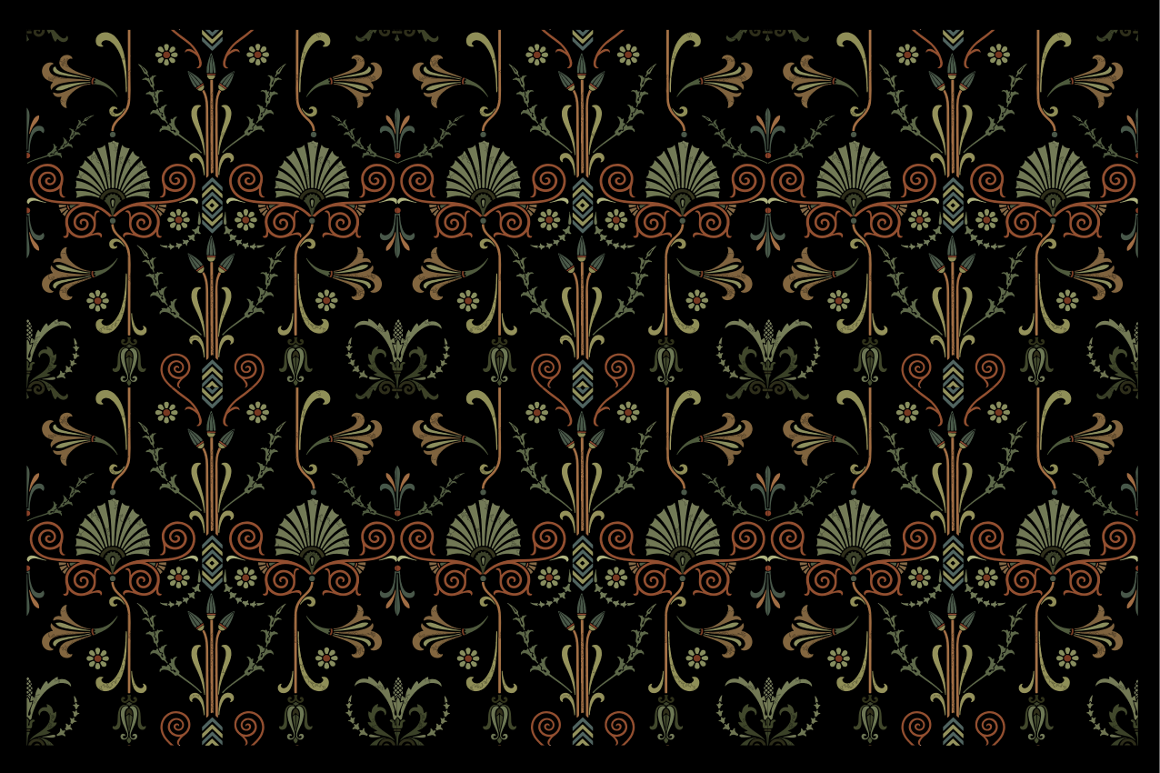 Floral textured finish placemats - TenStickers