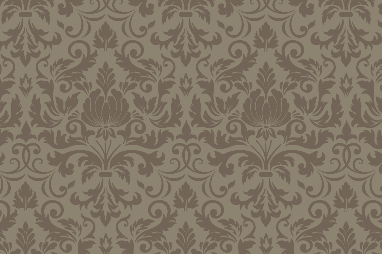 Intricate botanical design placemats - TenStickers