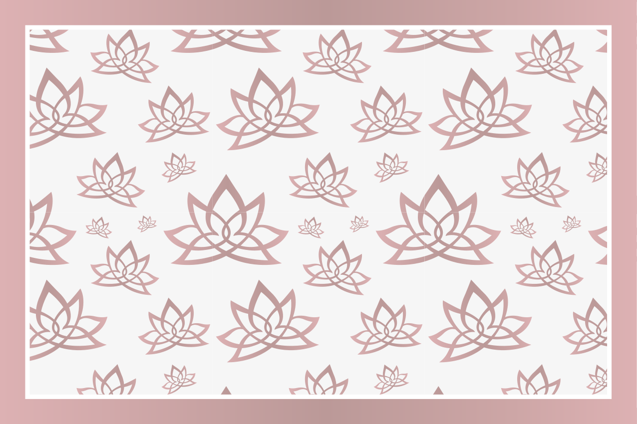 Placemat elegant lotus design - TenStickers