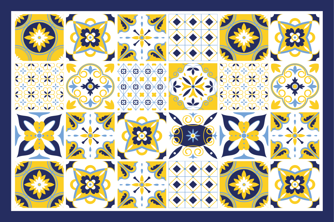 Placements colorful tile designs - TenStickers