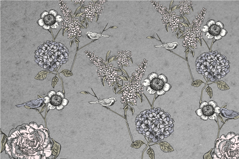 Original placemats with botanical accent design - TenStickers