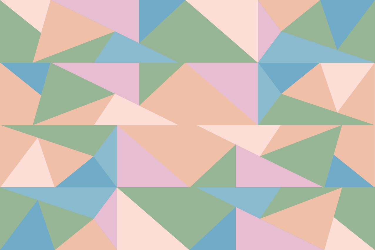 Modern placemats with geometric pastel designs - TenStickers