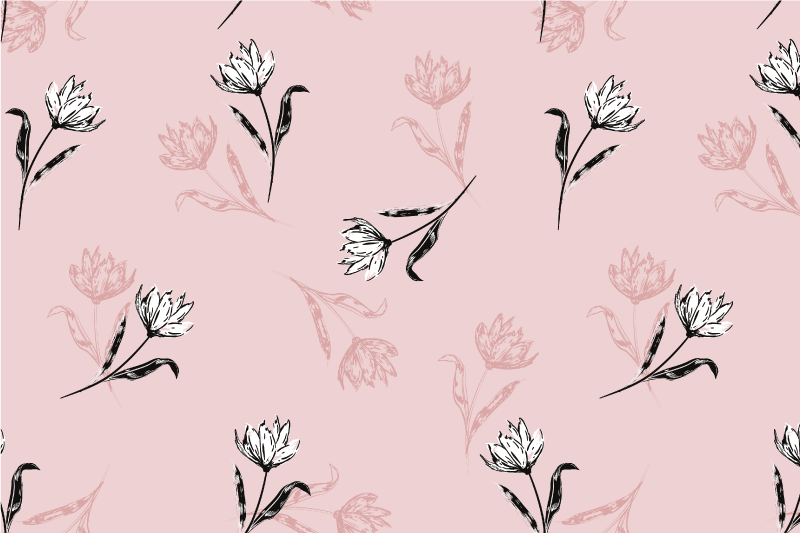 Placemat elegant botanical composition - TenStickers