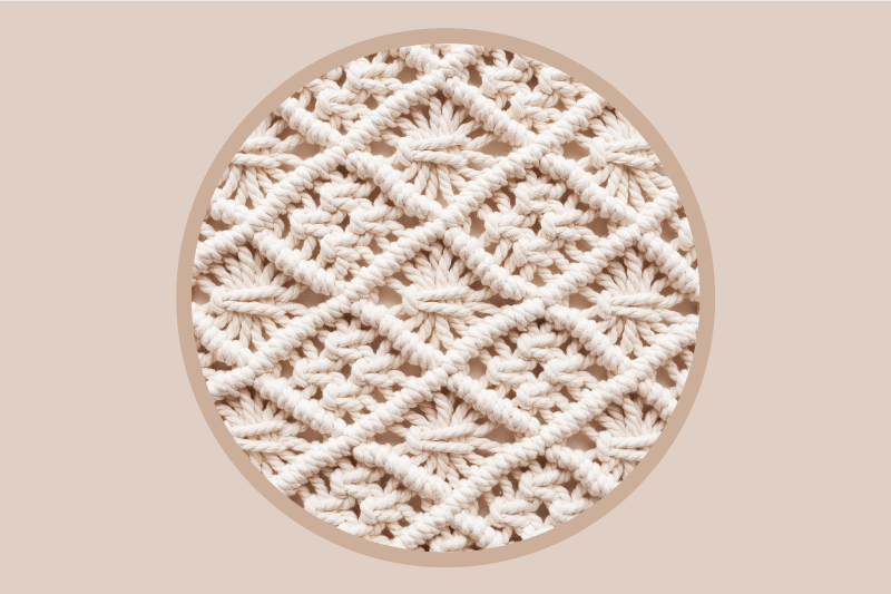 Elegant crochet pattern placemats - TenStickers