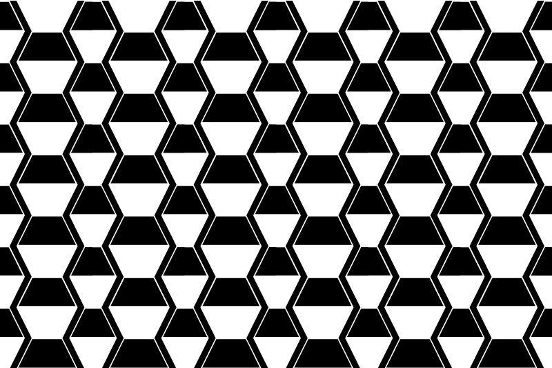 Placemat stylized hexagonal pattern - TenStickers