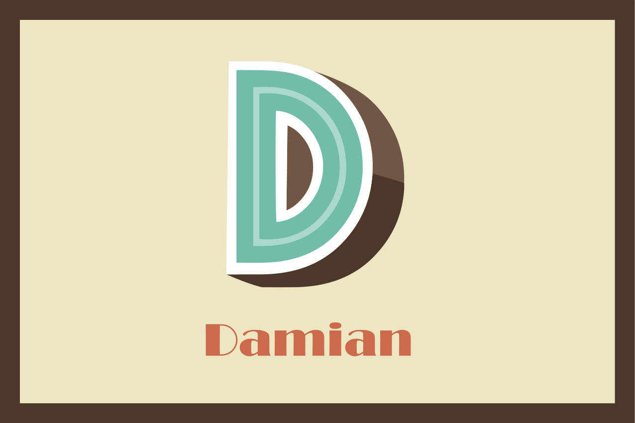 3d letter personalised placemats - TenStickers