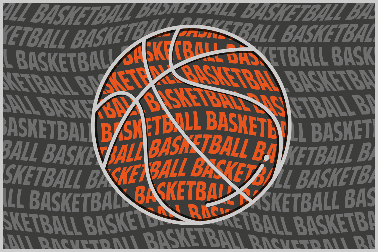 Basketball ball original table placemats - TenStickers
