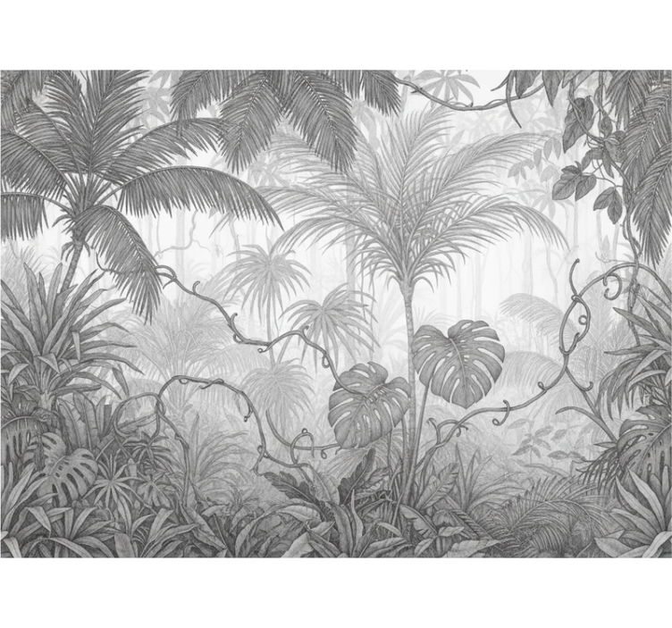 Jungle wall mural cloud dancer landscape - TenStickers