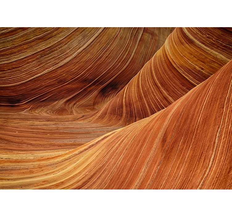 Landscape wall mural earth's undulating tides - TenStickers