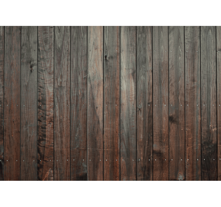 Woods wall mural rustic wood plank design - TenStickers
