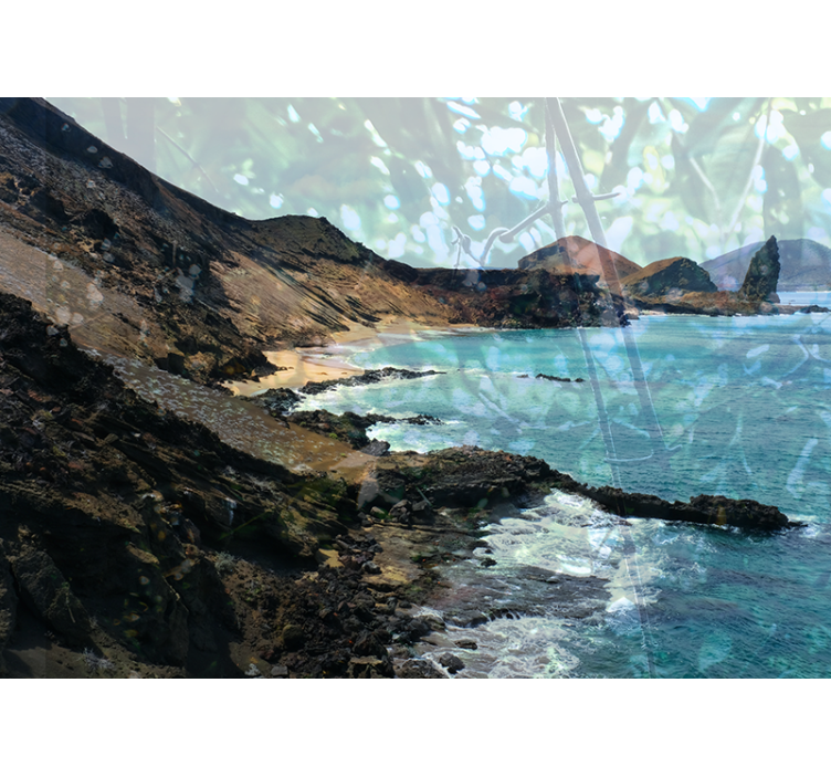 Tropical Ecuador beach under the sea mural - TenStickers