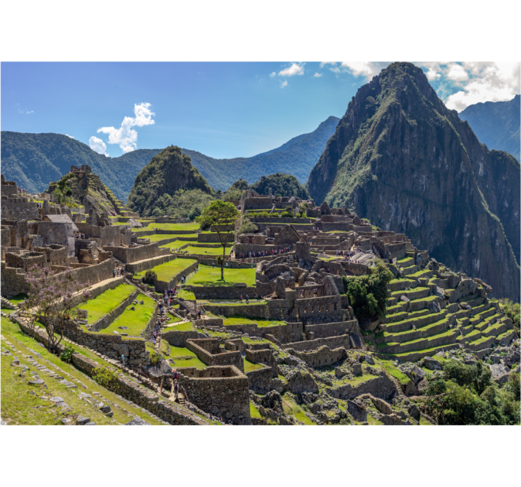 City wall mural machu picchu heritage - TenStickers