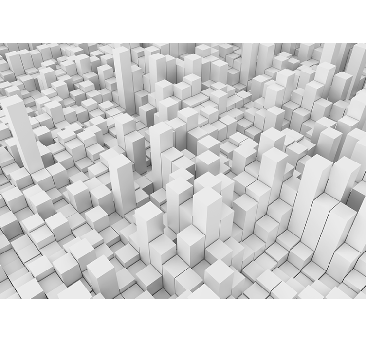 White square mounts Home office Wall Mural - TenStickers