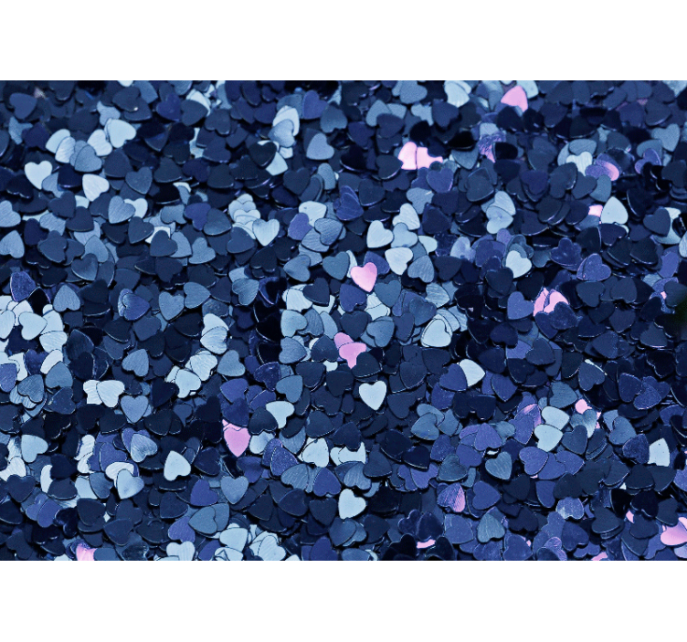 Heart-Shaped Confetti romantic wall mural - TenStickers