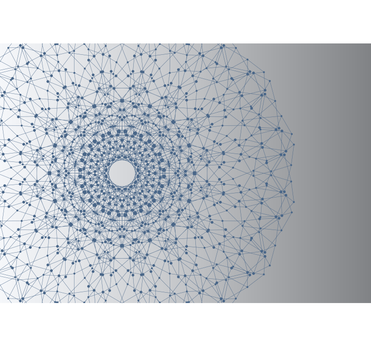 Modern blue and grey Mandala Wall Mural - TenStickers