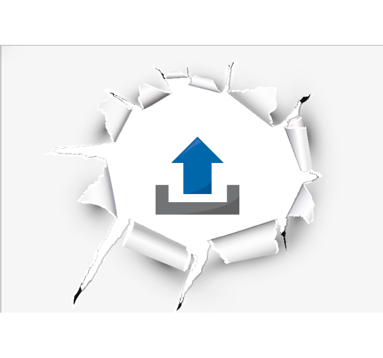 Broken wall cartoon image custom wall mural - TenStickers