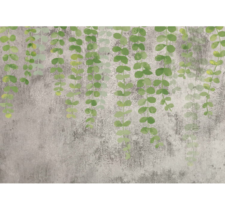 Wall mural nature hanging greenery design - TenStickers